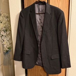 Caravels Italy black with gray pinstripe stylish size small to medium